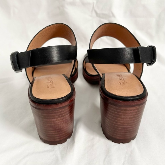 Madewell The Kiera Lugsole Sandal Black 9 - Picture 3 of 15